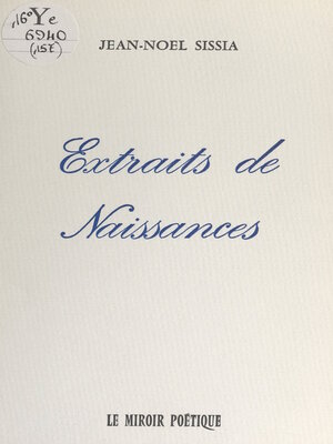 cover image of Extraits de naissances